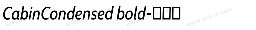 CabinCondensed bold字体转换